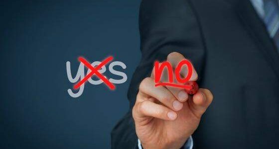 Image of person crossing out the word yes and writing the word no.